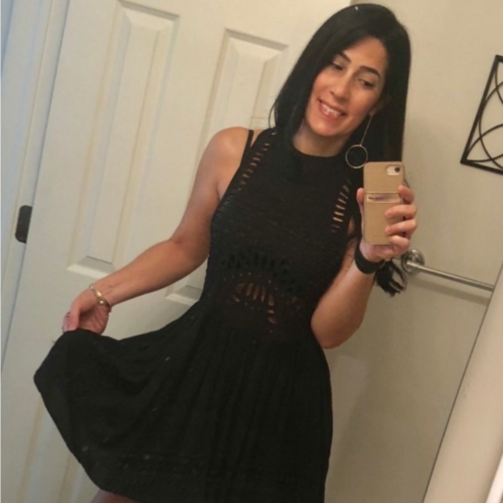 H&M Black Sleeveless Mini Dress